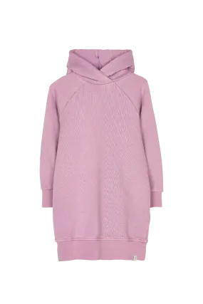 PIPPA Grey Lilac - Long Sleeve Fleece Dress