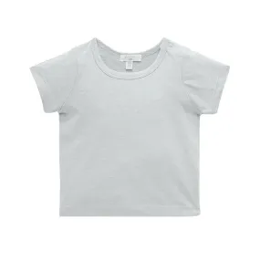 Purebaby Organic Essential Newborn Tee - Pale Grey Melange