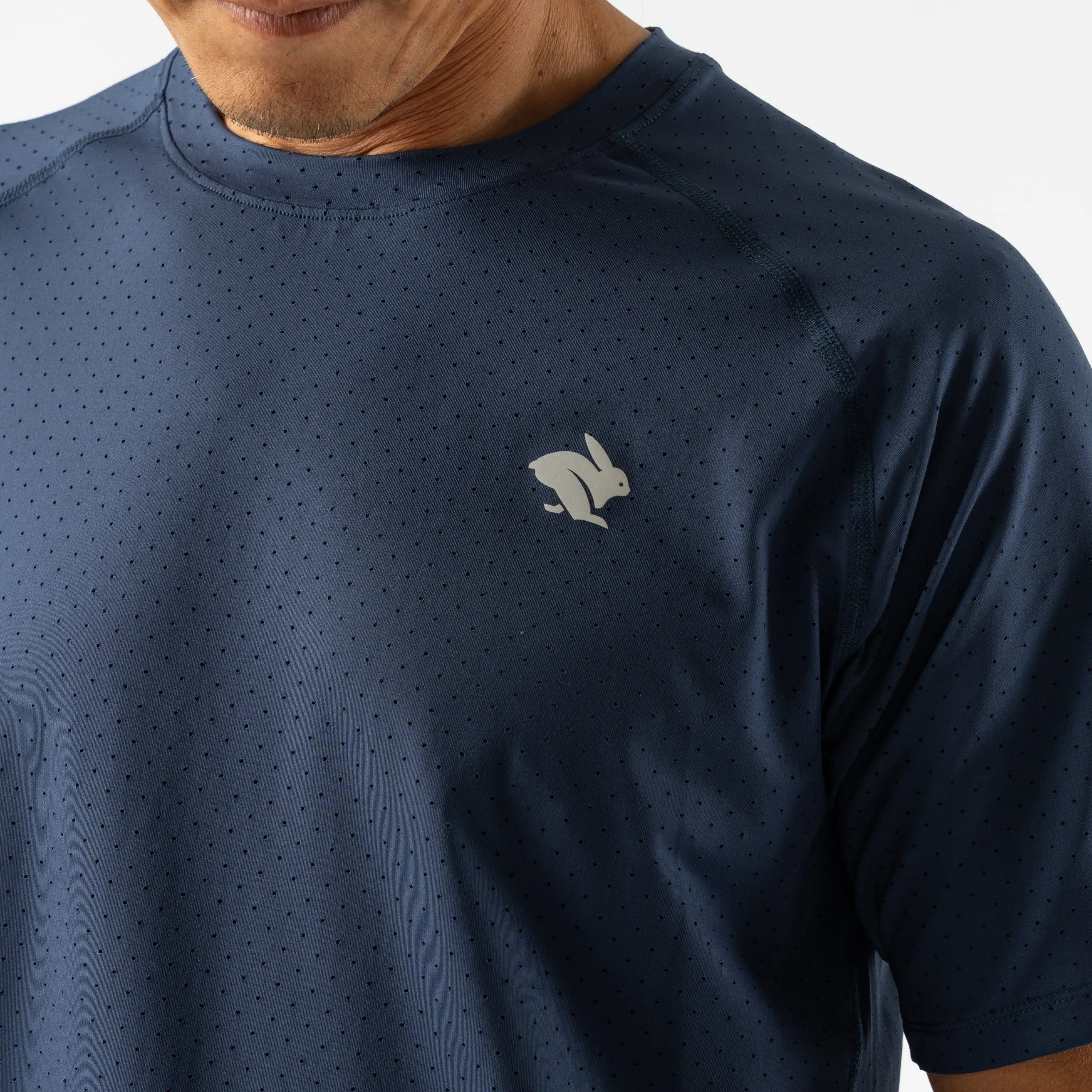 rabbit EZ Tee Perf Ice | Dress Blues | Mens