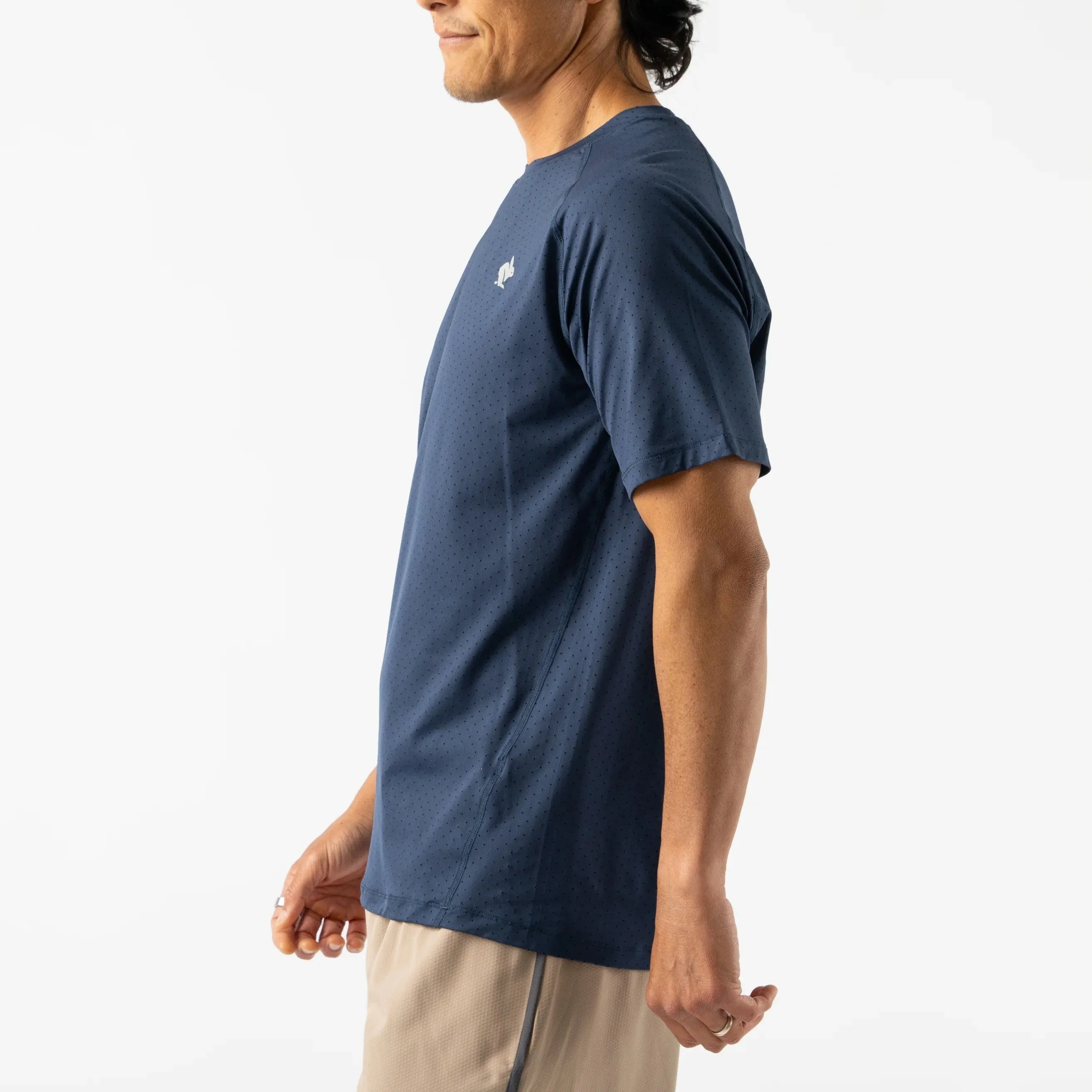 rabbit EZ Tee Perf Ice | Dress Blues | Mens