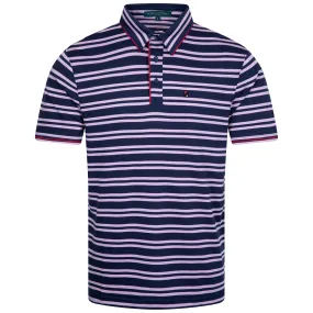 Rail Polo Mauve Stripe - SS23