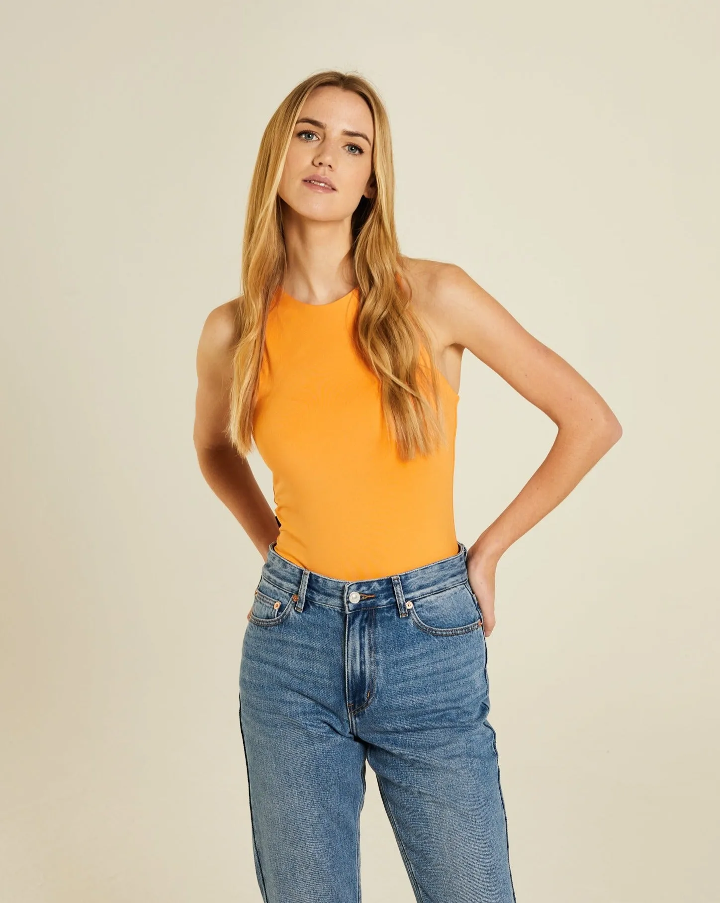 Rianna Body Suit Orange Sorbet