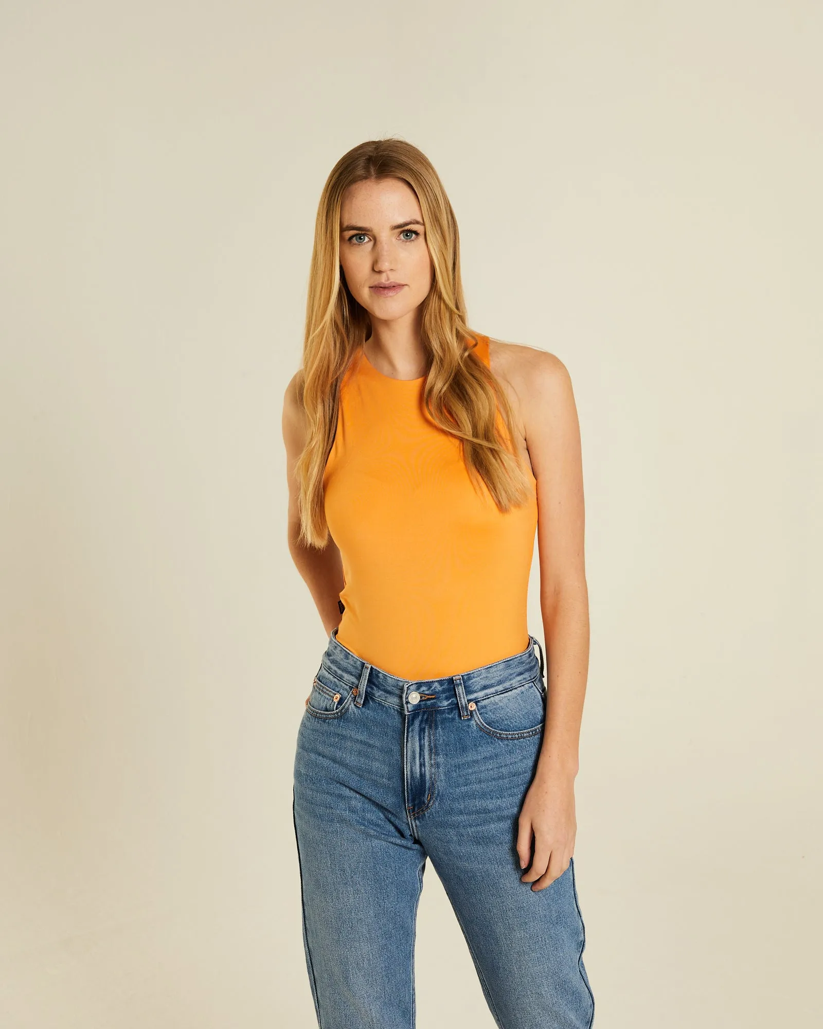 Rianna Body Suit Orange Sorbet