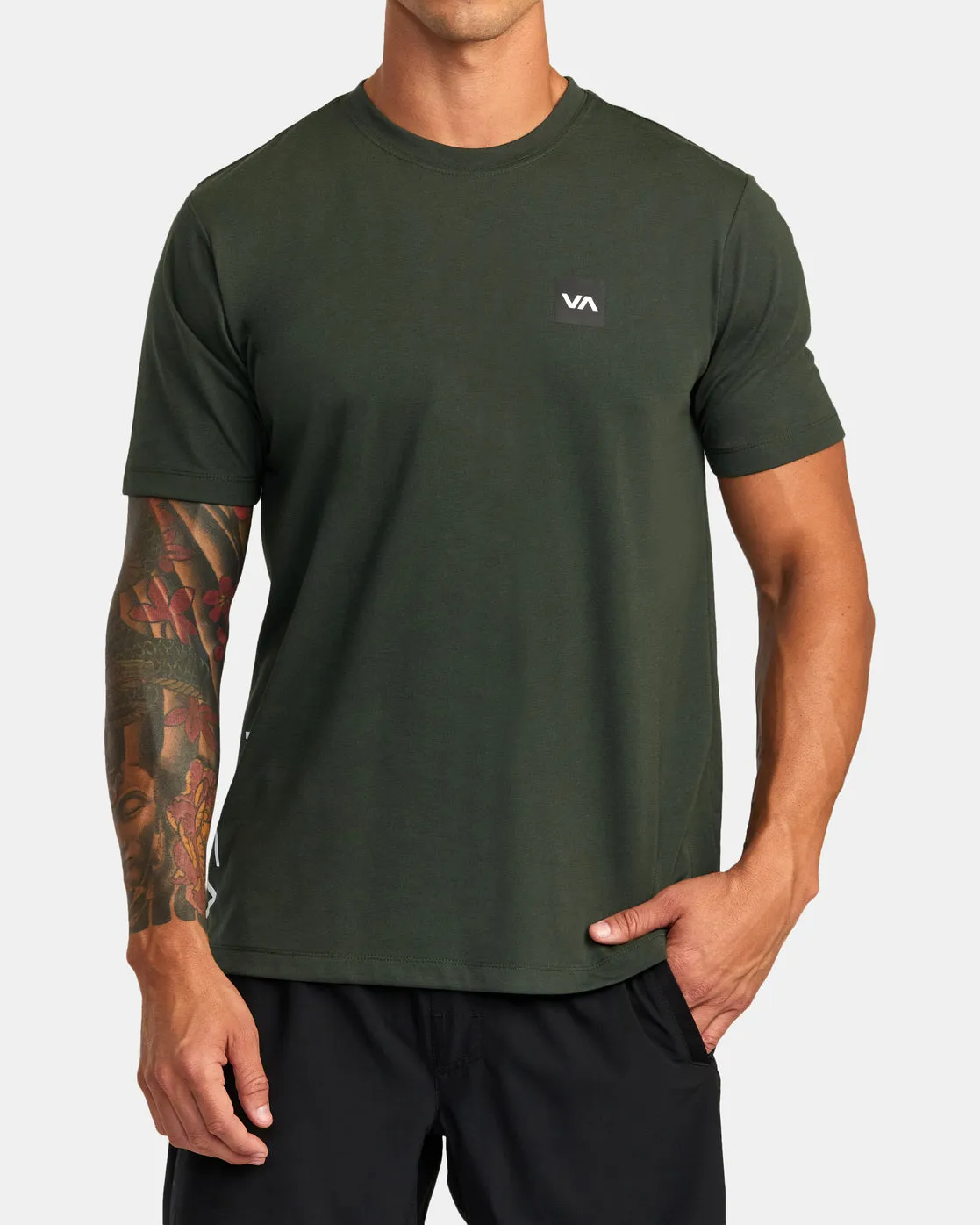 RVCA 2X Tee - Dark Olive