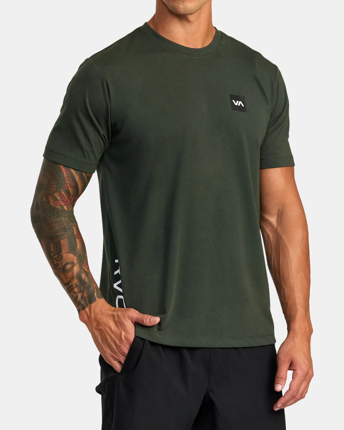 RVCA 2X Tee - Dark Olive