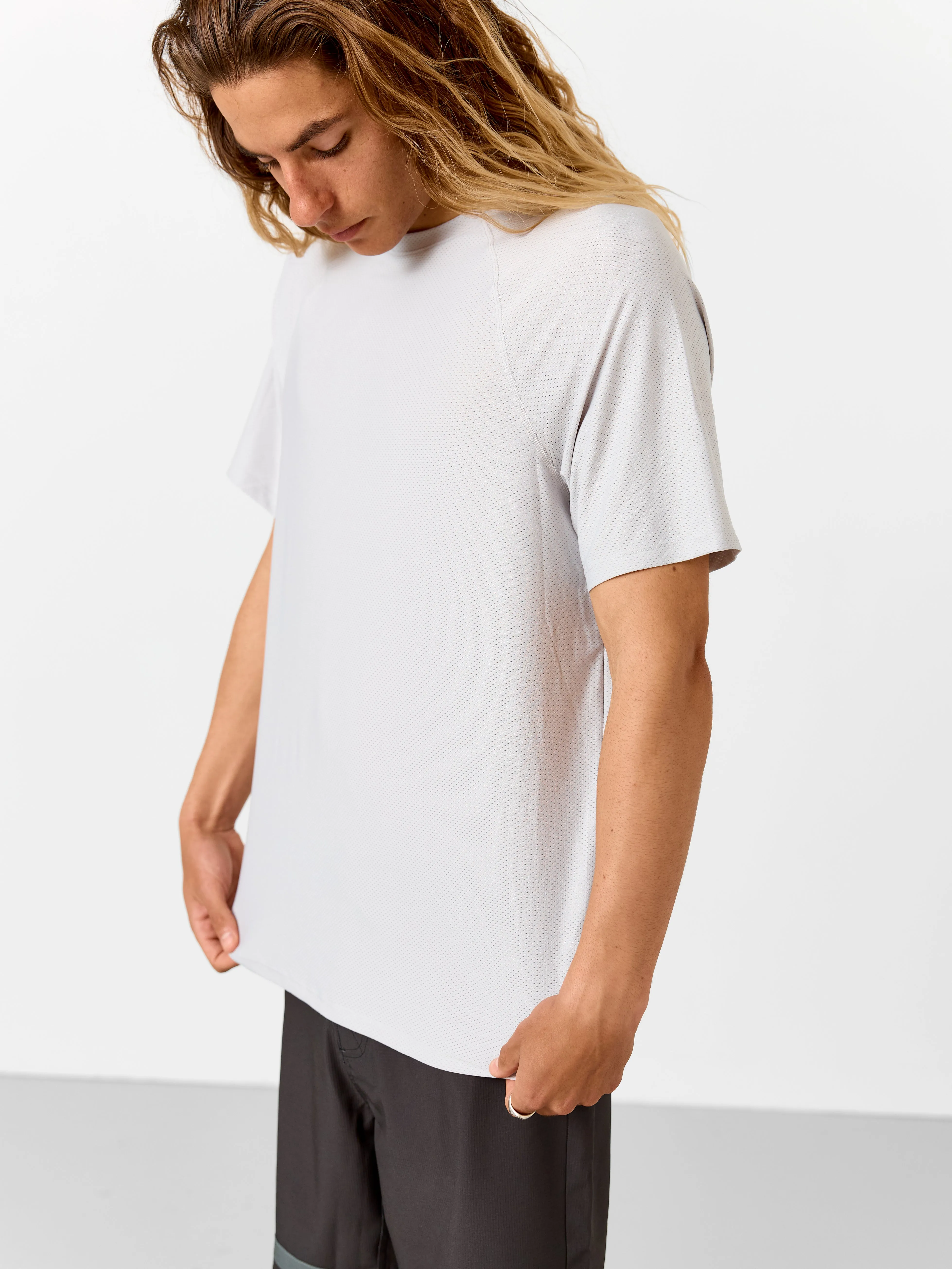 SPF50 Short Sleeve Active tee | Dove Grey