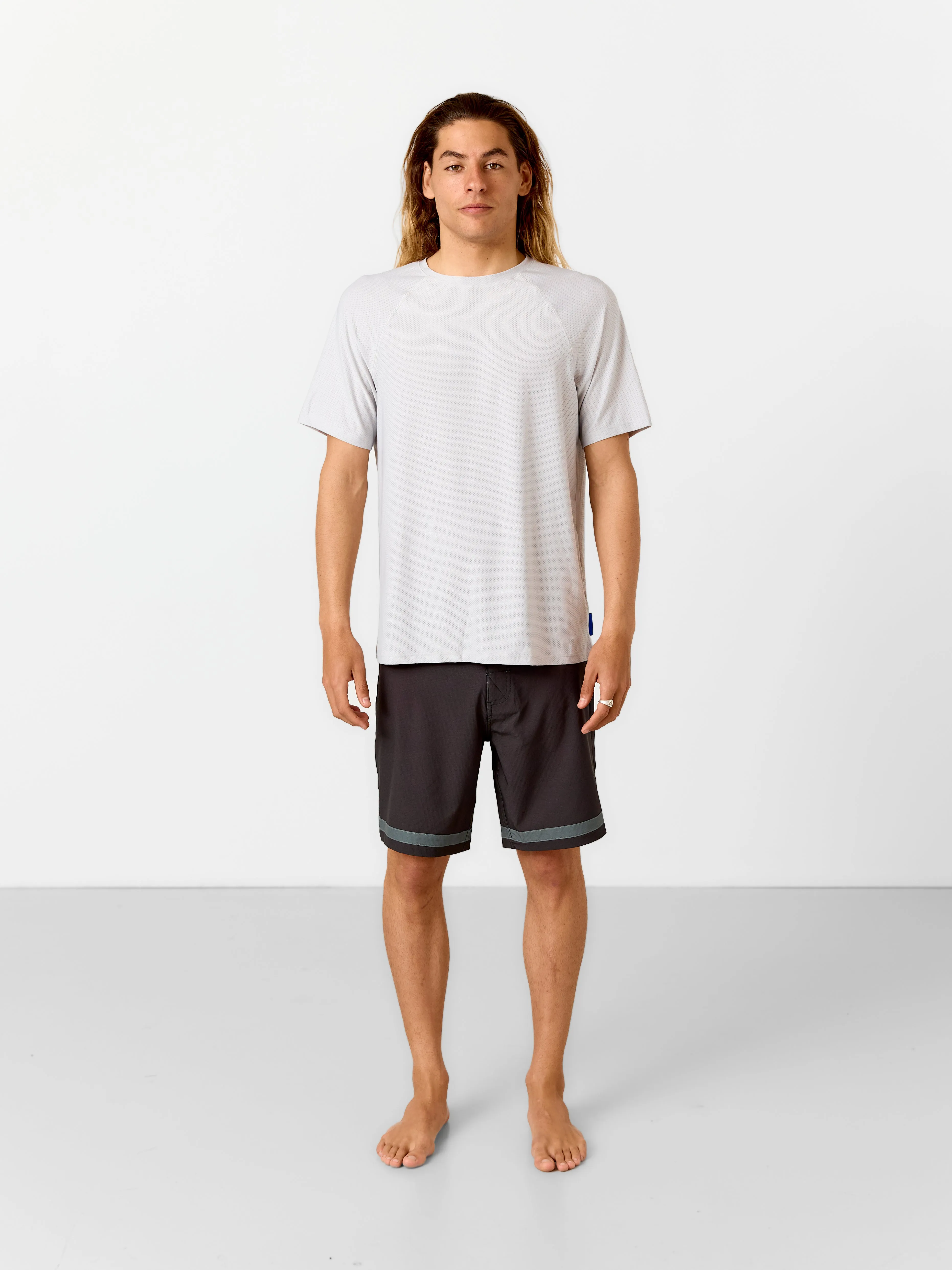 SPF50 Short Sleeve Active tee | Dove Grey