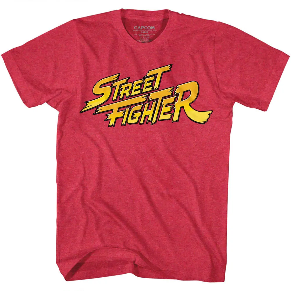 Street Fighter Red Yellow Logo Men's T-Shirt