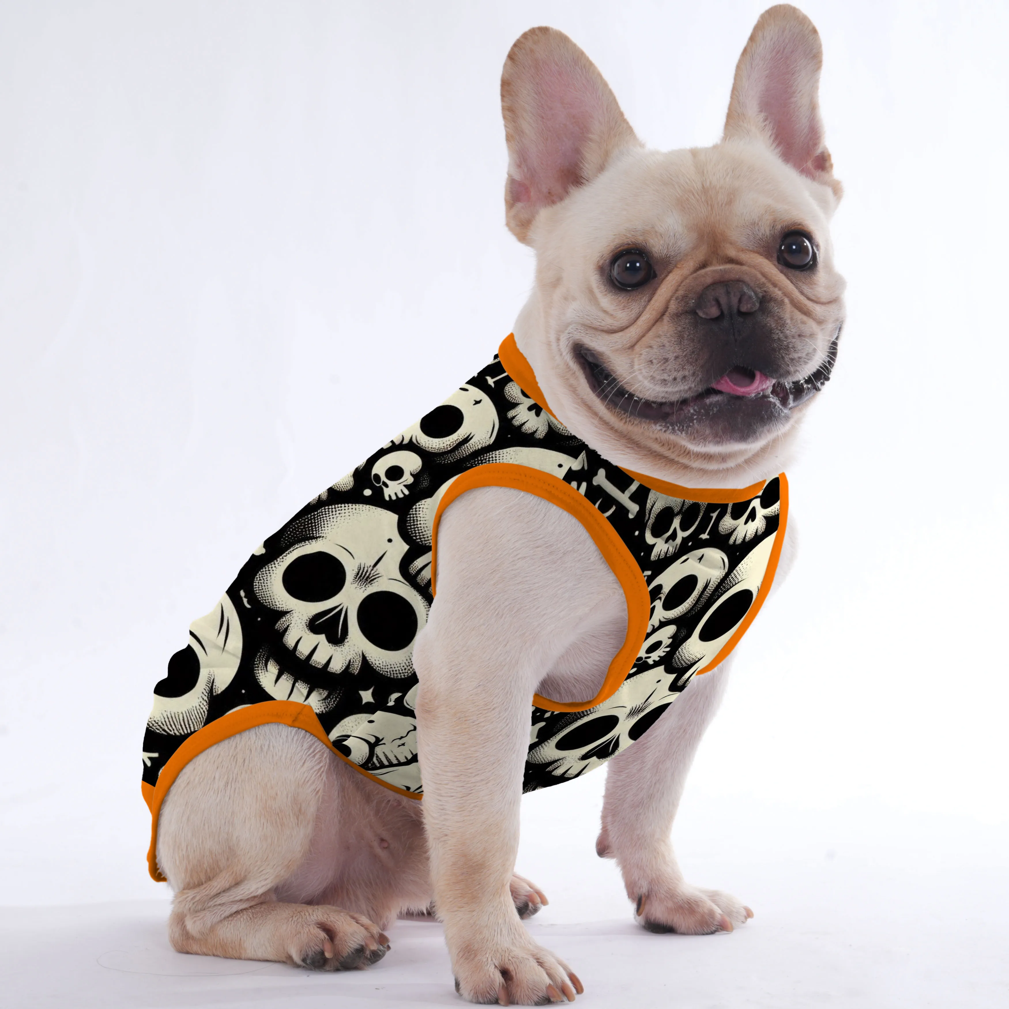 The skull -  Shirt for Frenchies - Frenchie Shop Original