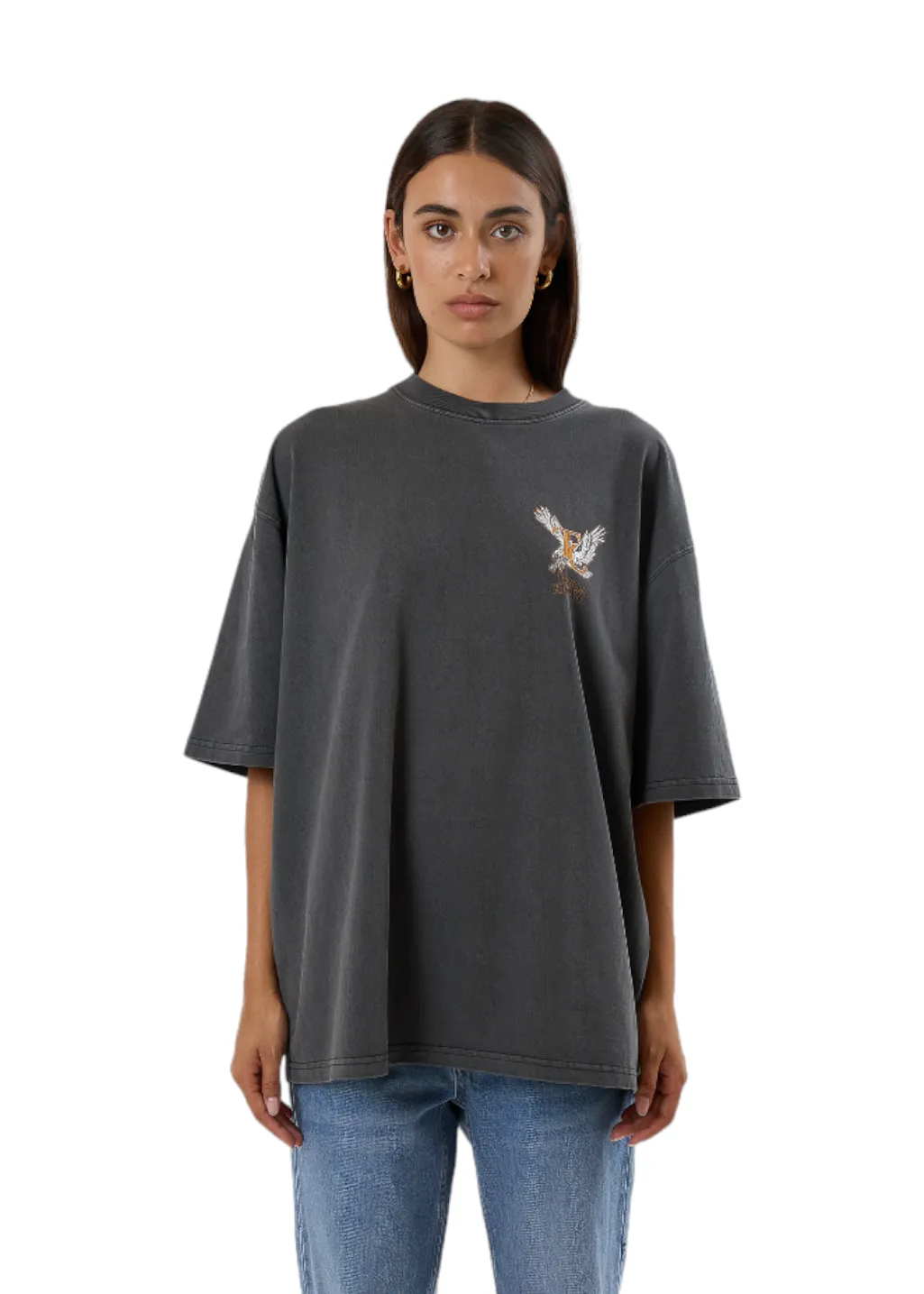 THRILLS - Target Eyes Oversized Tee - Merch Black