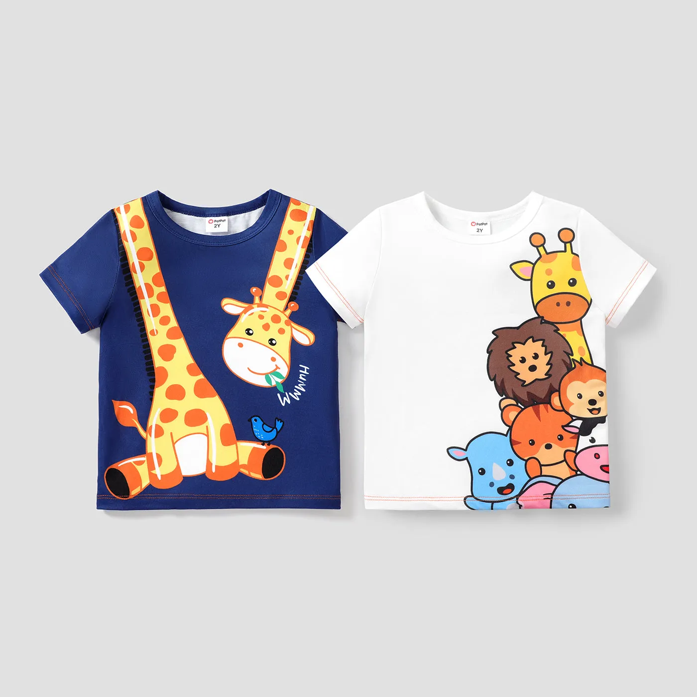 Toddler Boy Animal Giraffe Print Short-sleeve Tee