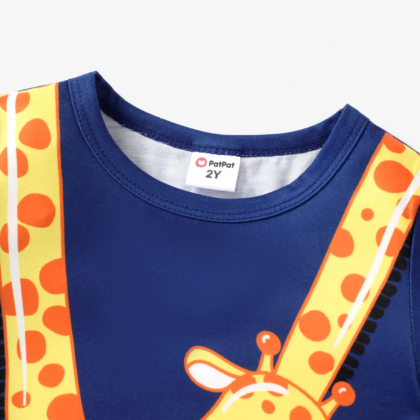 Toddler Boy Animal Giraffe Print Short-sleeve Tee