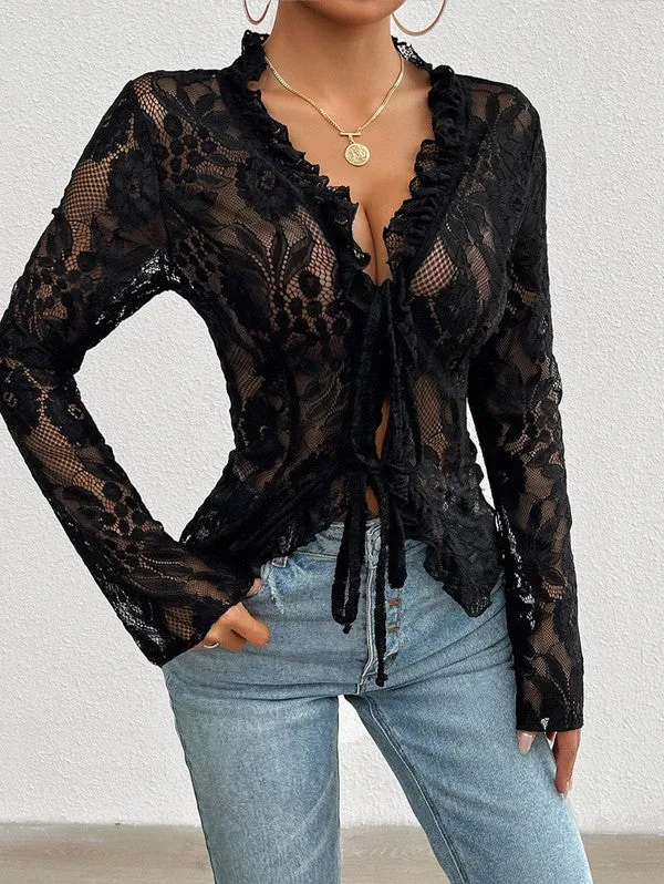 TRENDY - TIE FRONT LACE