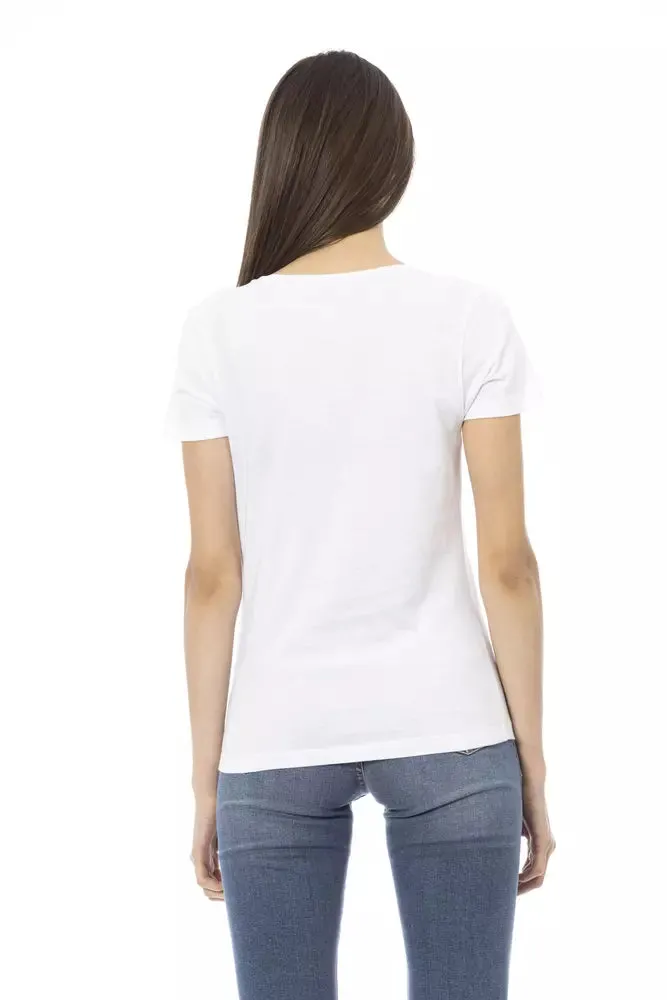 Trussardi Action White Cotton Women Top