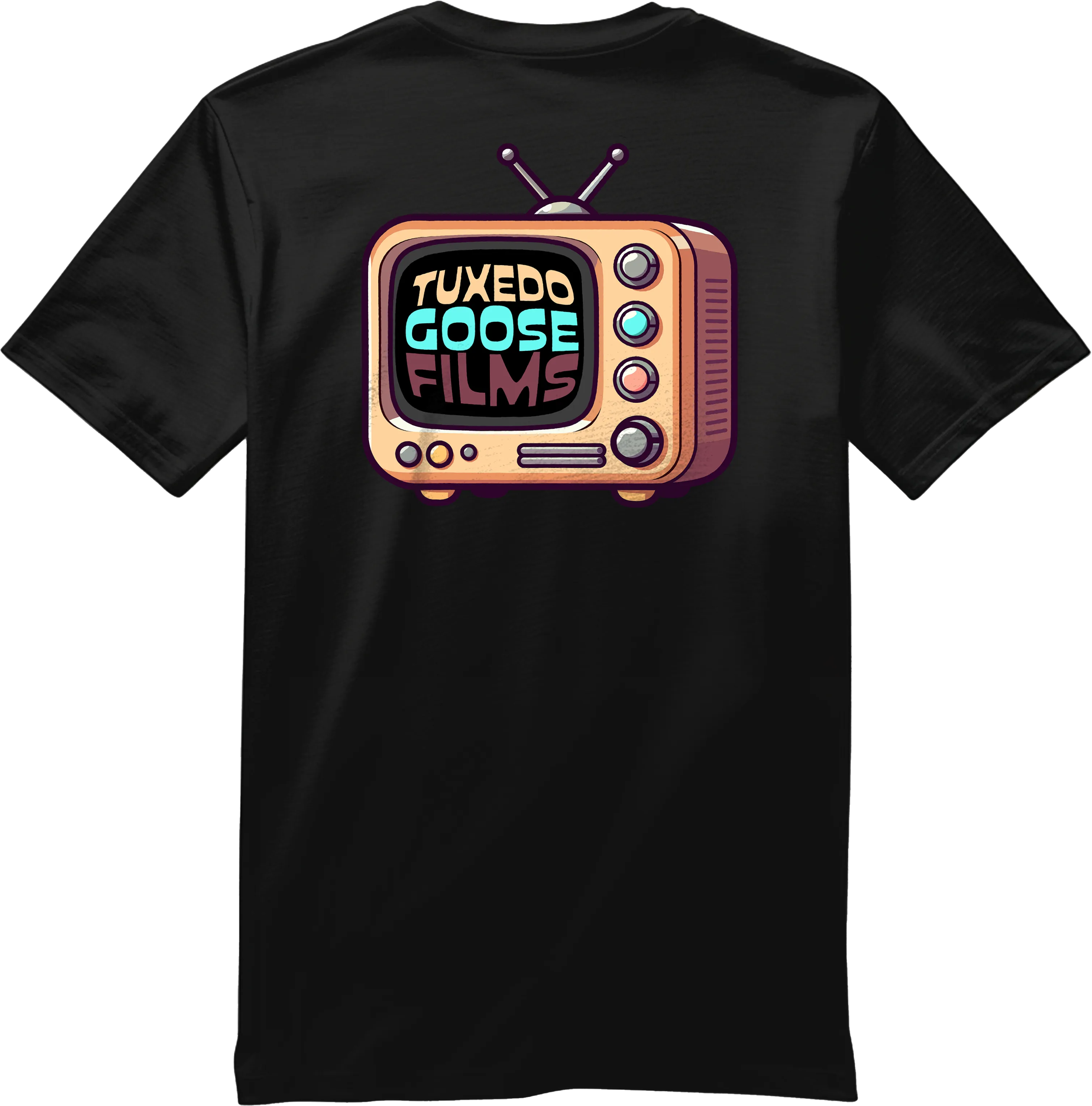 Tuxedo Goose Films Retro TV Shirt