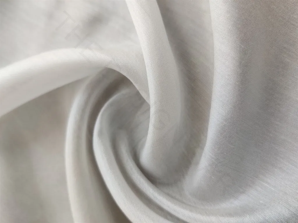 White Plain Dyeable Sana Silk Fabric