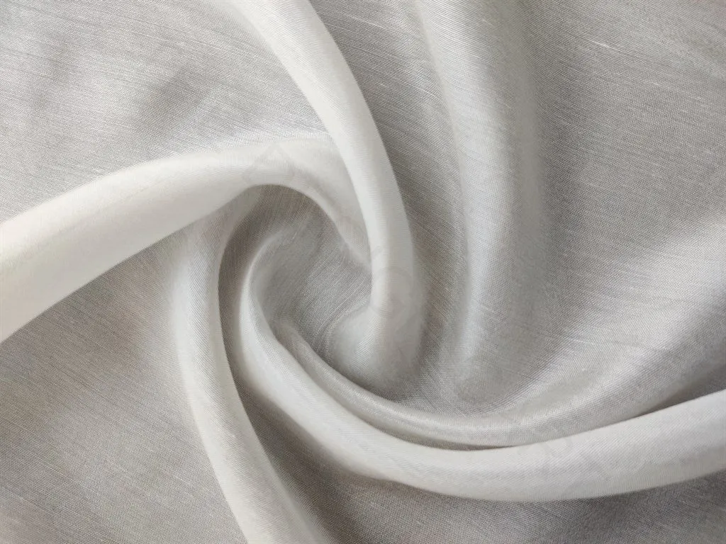 White Plain Dyeable Sana Silk Fabric