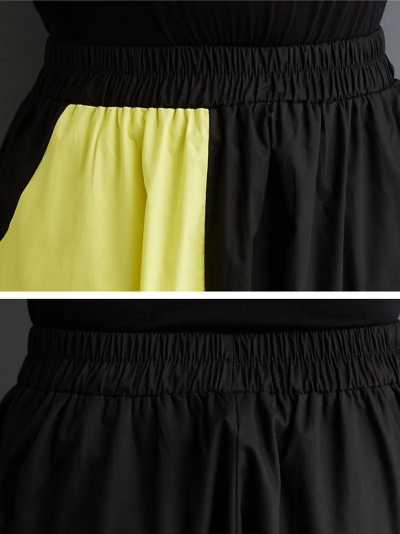 Women's Fashionable and Comfortable Artistic Charm Elastic Skirt Bottom