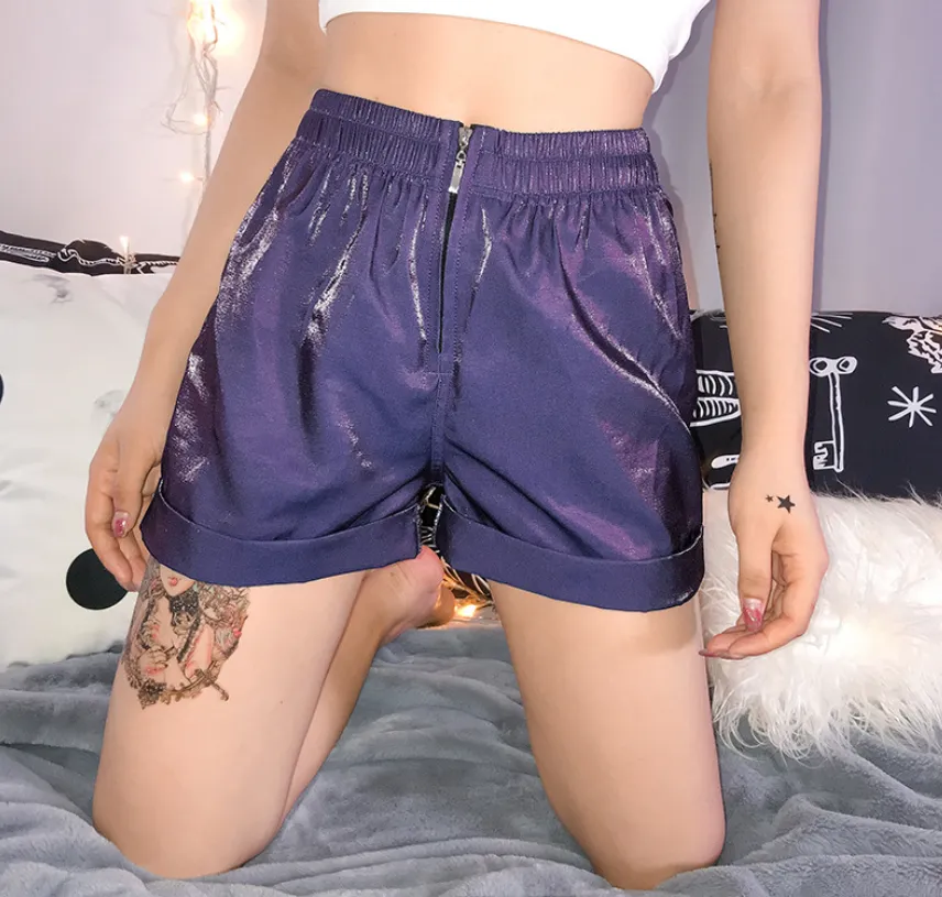 Zipper Casual Shorts