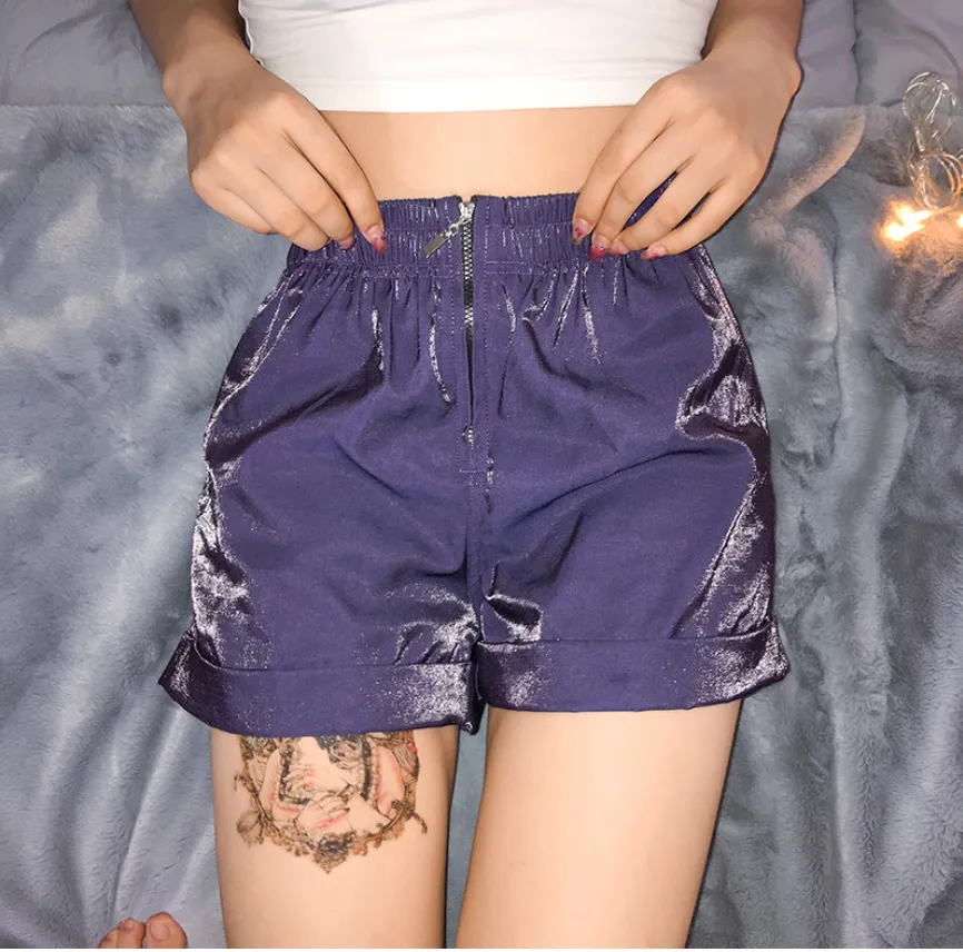 Zipper Casual Shorts